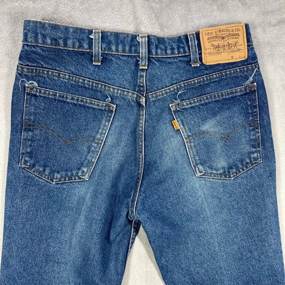 Vintage Levis 517 Bootcut Jeans Mens 31x33 Blue Vintage Made in USA Denim